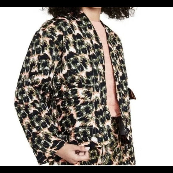 Rachel Comey X Target Women’s Animal Print Cropped Quilted Jacket Size M - Picture 3 of 10